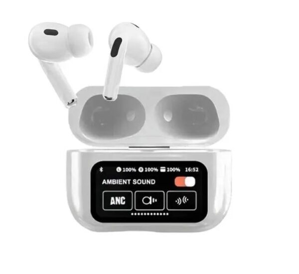 A9 Pro ANC Earbuds Touch Screen Display