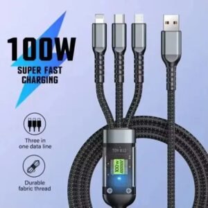 3 in 1 super fast 100w cable.